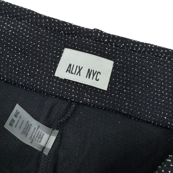 ALIX NYC Eames Wide-Leg High-Rise Pant in Black & Silver - Picture 4 of 12